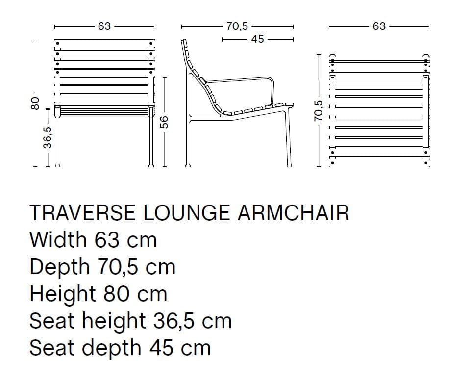 Ясень сад стул с подлокотниками Hay Траверс ARCH-00065748 - Вид №11