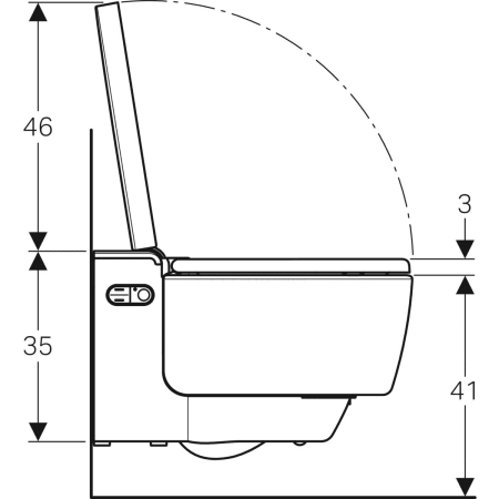 146.214.21.1 Подвесной унитаз настенный Белый Geberit  Германия  - Вид №4