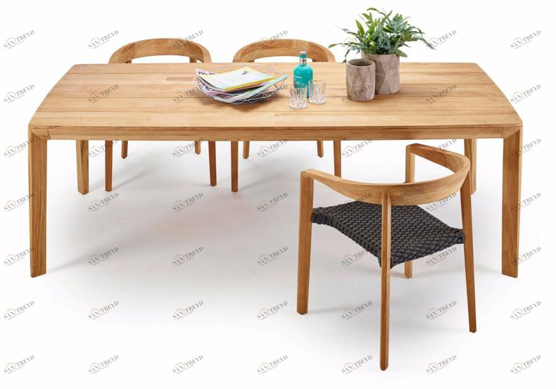 solpuri Прямоугольный обеденный стол из тика Lodge sun-id-1382559