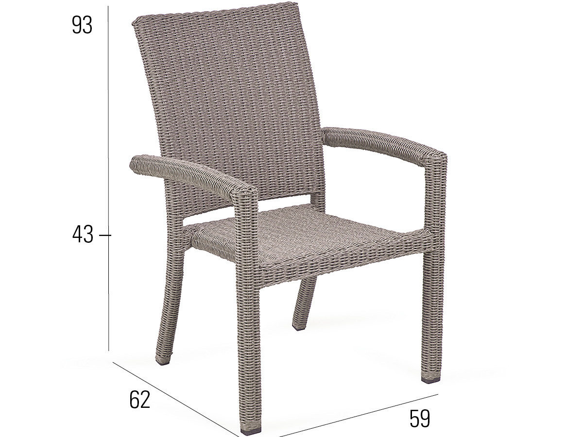 98.00.0708 Обеденный набор Bellini Koala 13 шт. - в т.ч. 6 кресел Bellini koala, 6 подушек для сидений (цвет на ваш выбор), 1 стол Bellini 90 × 160 Mbm  - Вид №1