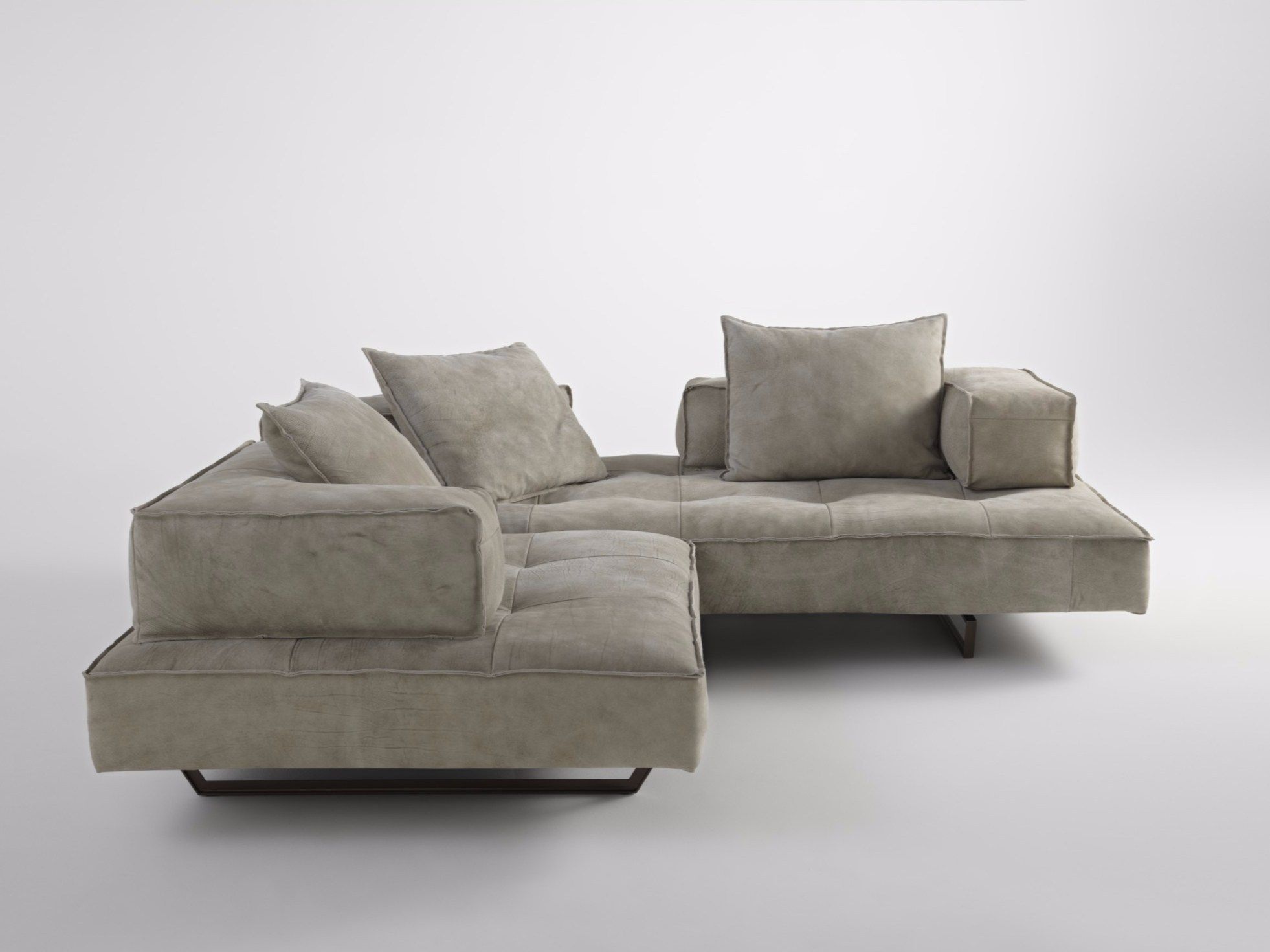 Угловой диван из нубука ALBEDO M1 ARCH-00130420 - Вид №1