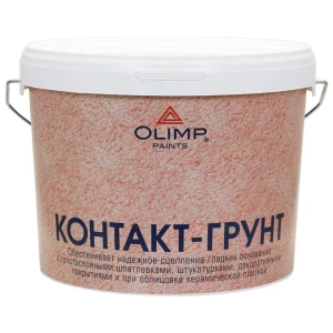 91827439 Контакт-грунт Olimp цвет красный 10л STLM-1359541