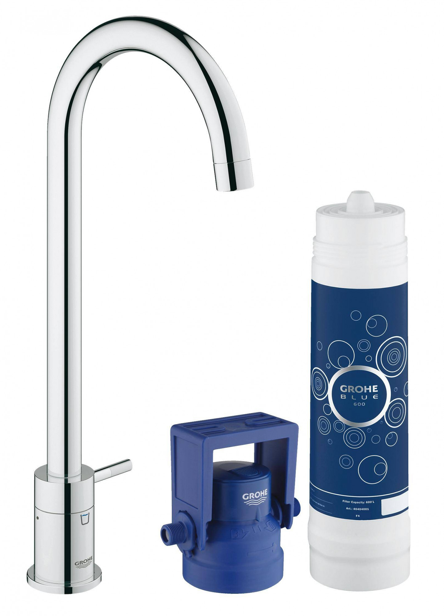 31301001 Комплект с вентилем для кухни Grohe GROHE Blue хром