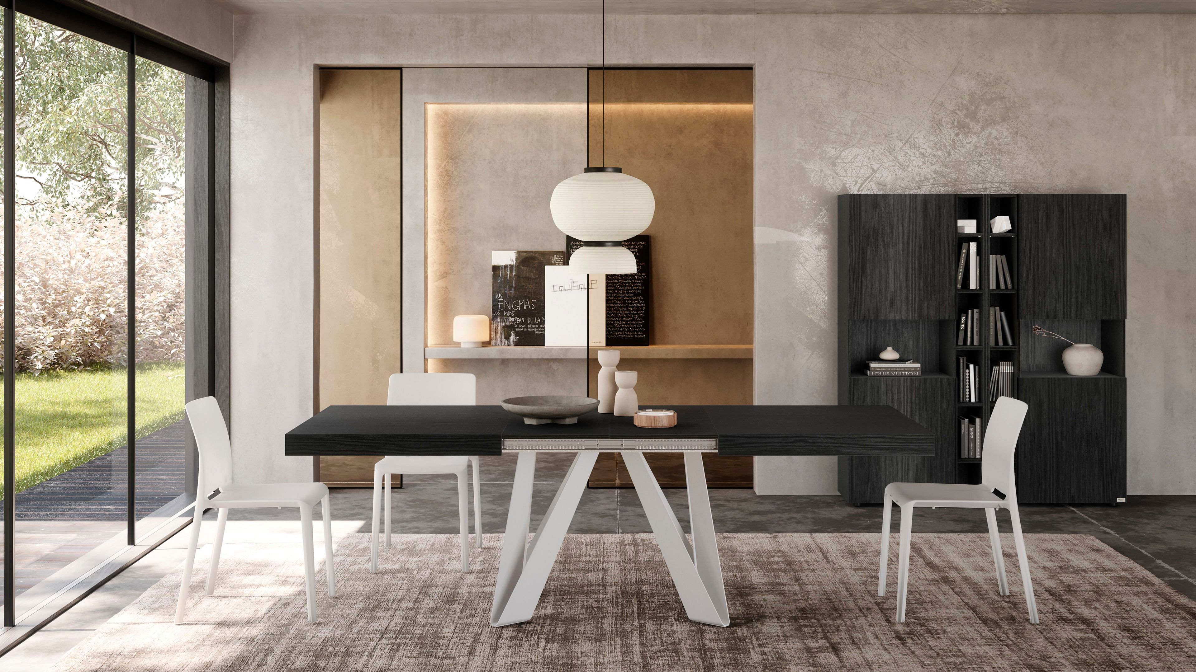 Выдвижной прямоугольный стол из железа с меламиновой столешницей Mobili Fiver ROMINA ARCH-00069646 - Вид №54