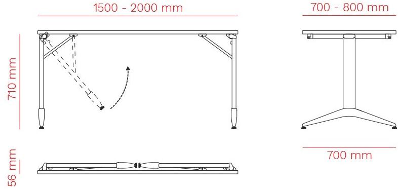 Mara Стол складной прямоугольный  227p  - Вид №4