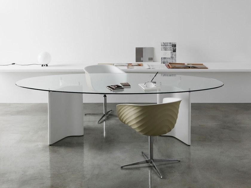 Segis Овальный стол из дерева и стекла sun-id-1490695 - Вид №1