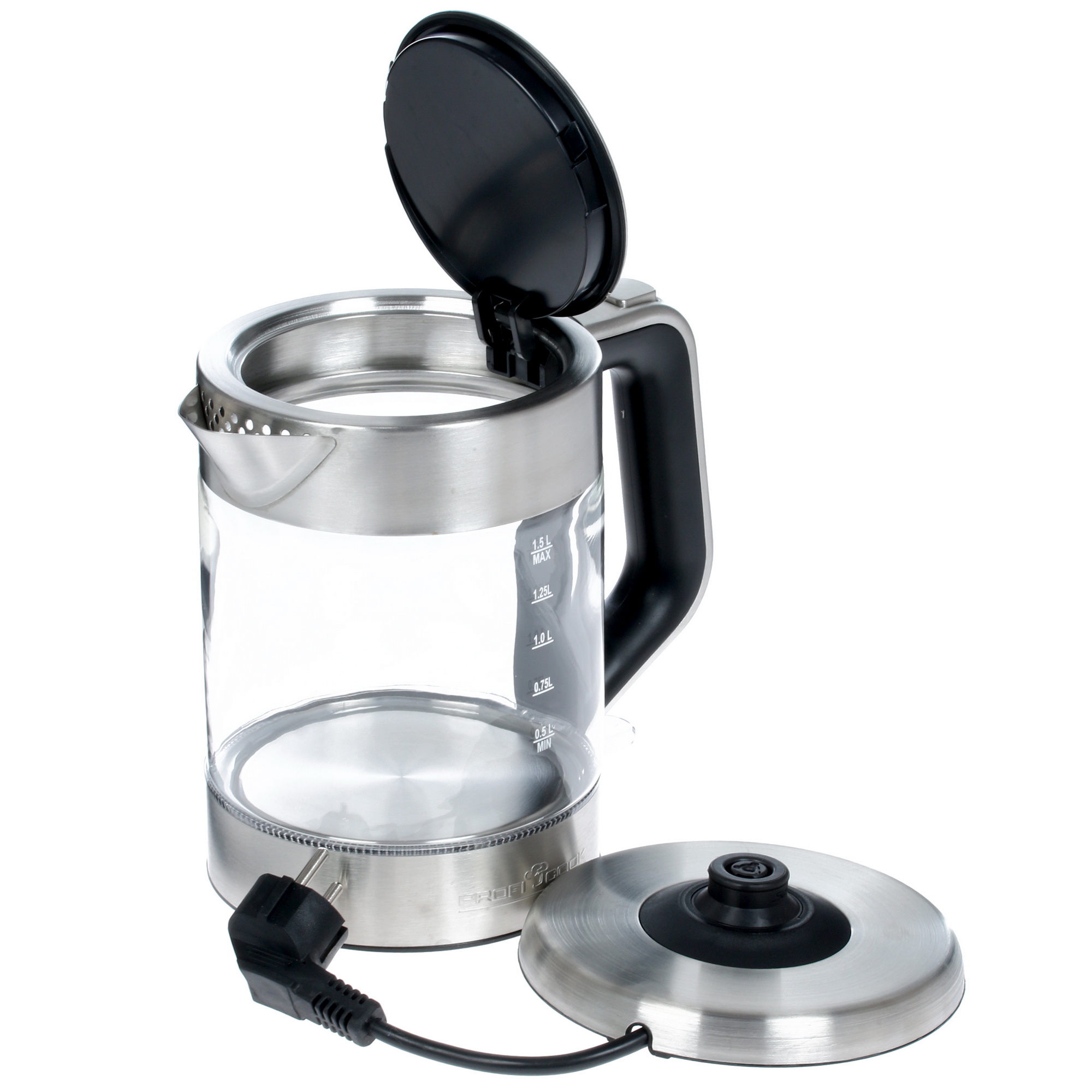 1087709 Электрочайник Profi Cook PC-WKS 1107 G серебристый ProfiCook STDN-0059590 - Вид №3