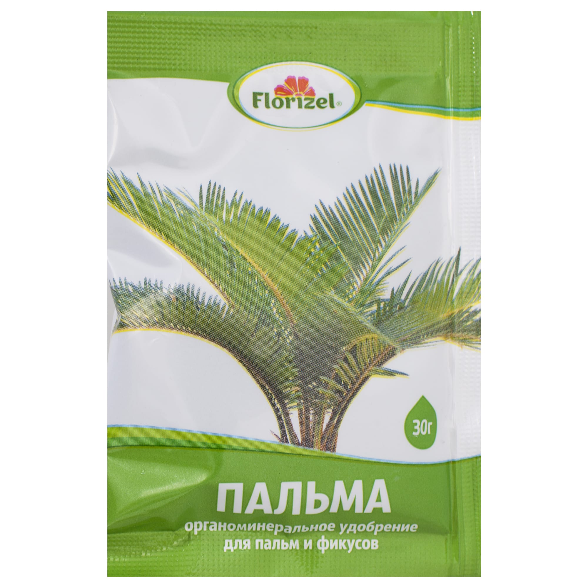 18398993 Удобрение Florizel для пальм и фикусов ОМУ 0.03 кг Santreyd 
