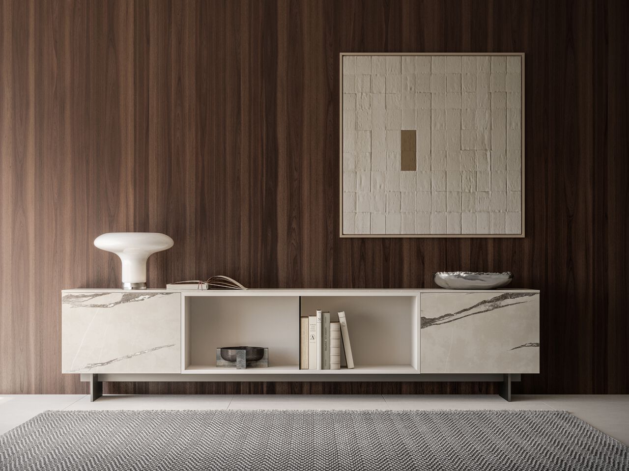 Секционный деревянный шкаф с дневным отсеком Santalucia Mobili HND076 ARCH-00091920