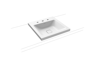 Умывальник KALDEWEI Сталь эмалированная 3076 258 альпийский белый матовый