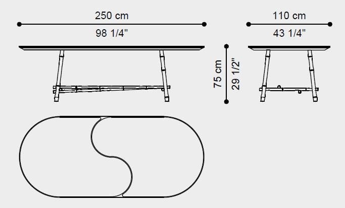 Овальный мраморный стол для гостиной Eramosa ETRO Home Interiors ARCH-00128146 - Вид №4
