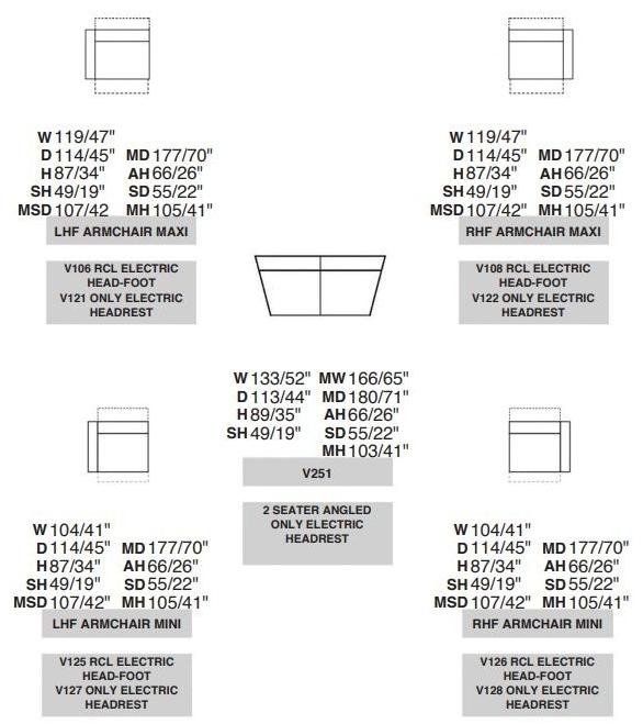 Rossini Sofas Секционный изогнутый кожаный диван с регулируемой спинкой sun-id-1436695 - Вид №3