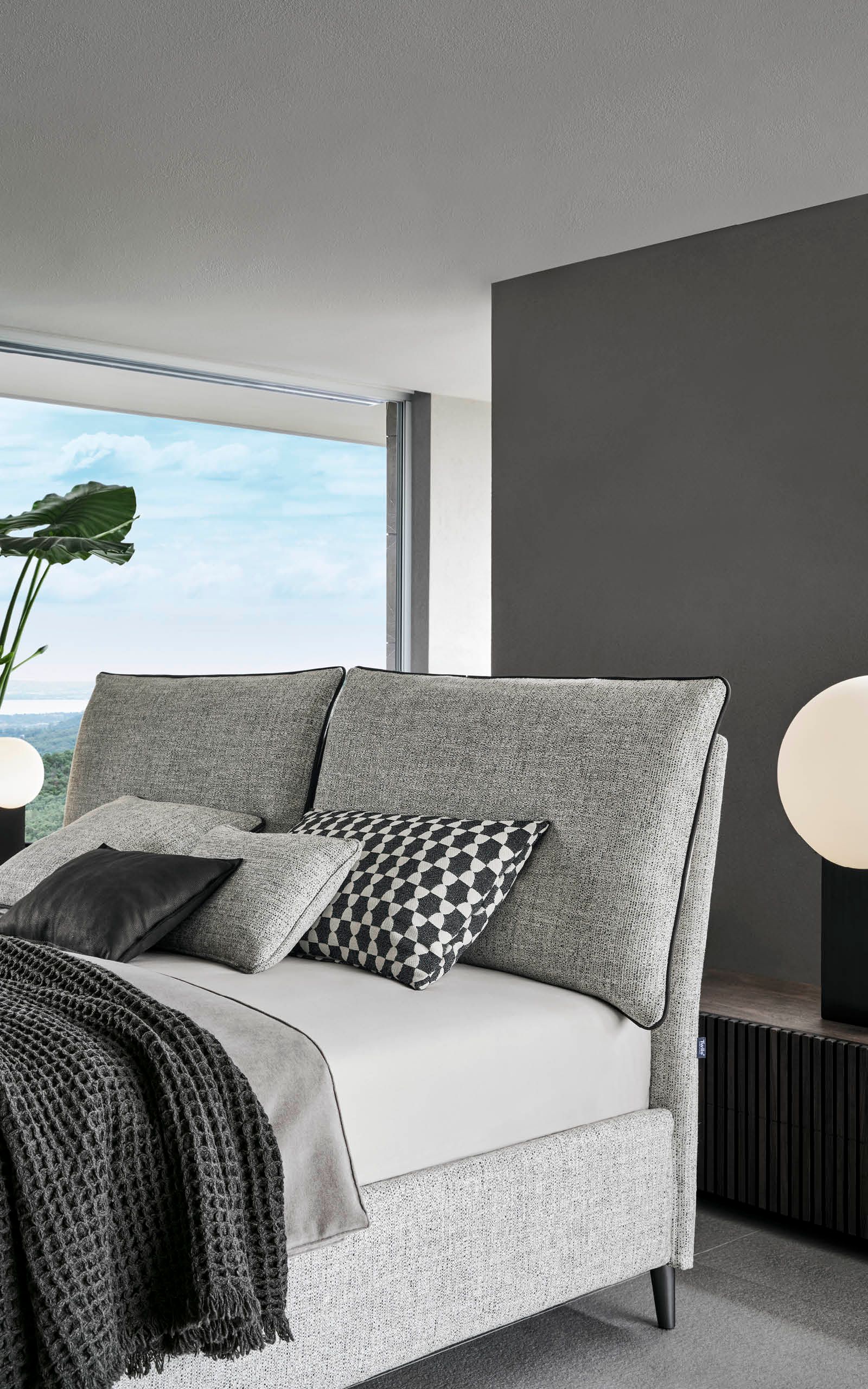 Двуспальная кровать с мягким изголовьем Twils Blanca ARCH-00079950 - Вид №8