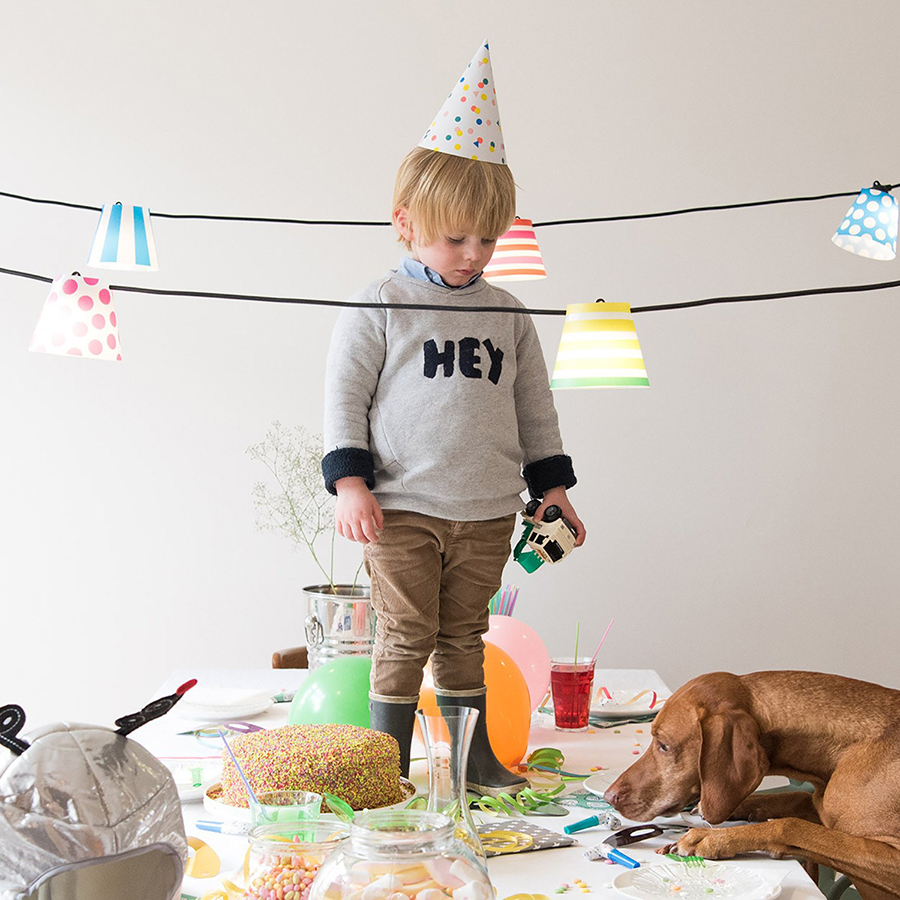 Гирлянда праздничная Рarty Рolonaise, узор Somewhere over the rainbow Fatboy 100270 - Вид №3