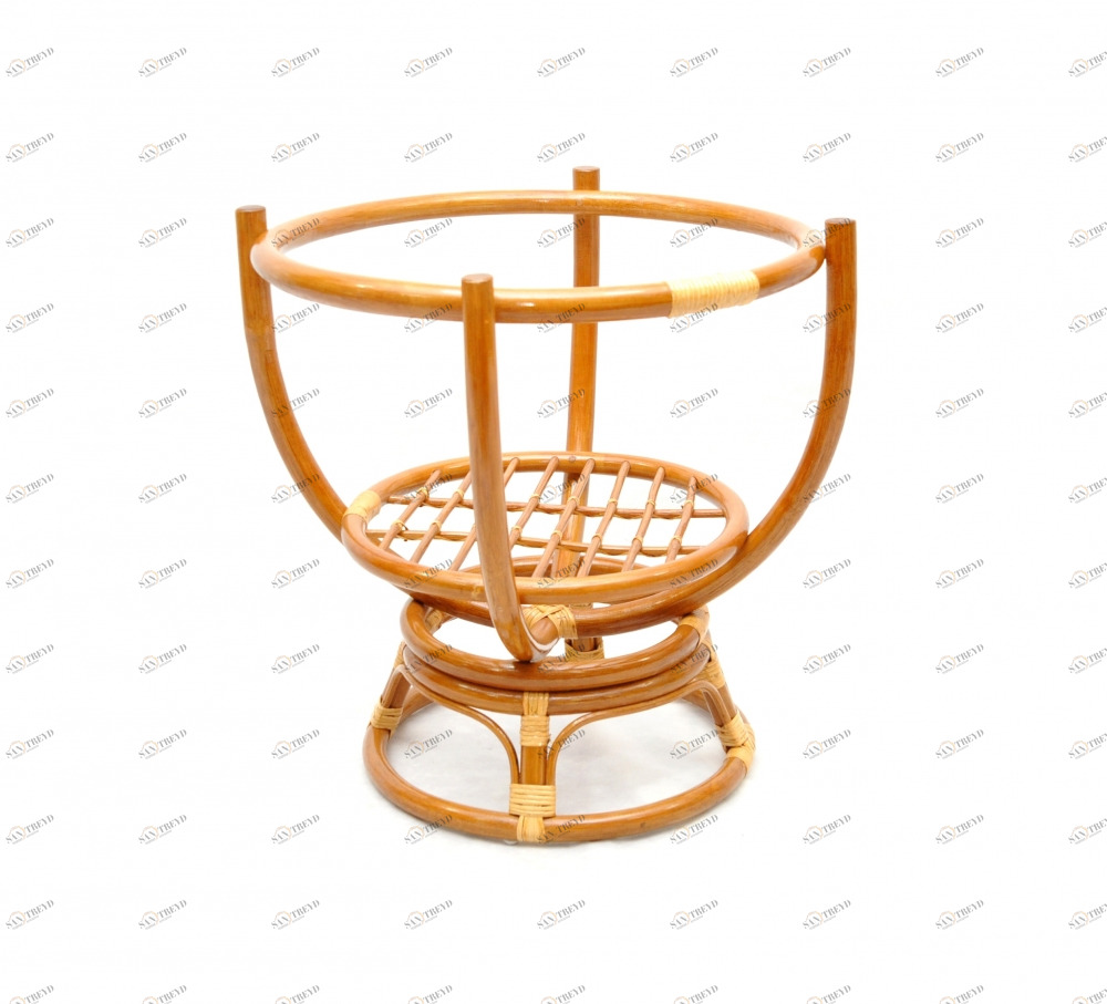 Столик кофейный круглый Flower ЭКО ДИЗАЙН ПЛЕТЕНАЯ 009733 Бежевый 