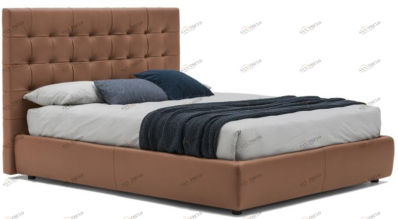 Bolzan Letti Кровать-контейнер с тафтинговым изголовьем Freedom sun-id-1471602