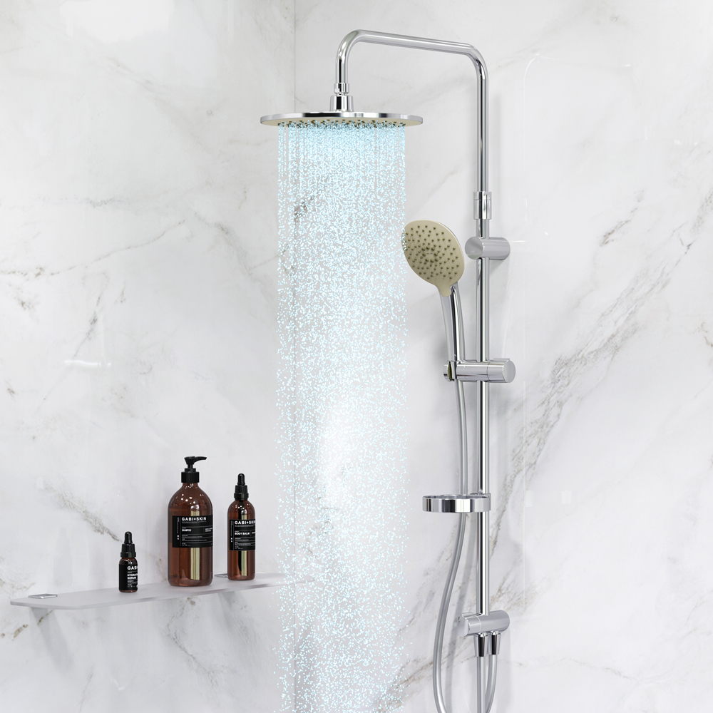 F0770A100 Spirit V2.0 душ.система набор: верхн.душ d 250 мм ручн.душ 3 ф-ции d 120 мм переключате AM.PM Spirit 2.0  - Вид №1