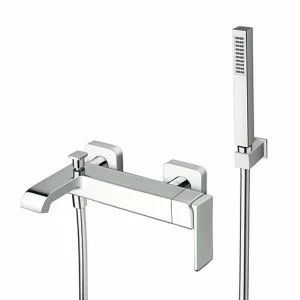 CRIQS100 Внешний смеситель для ванны с гибким шлангом LONG LIFE и ручным душем против известкового налета Cristina Rubinetterie