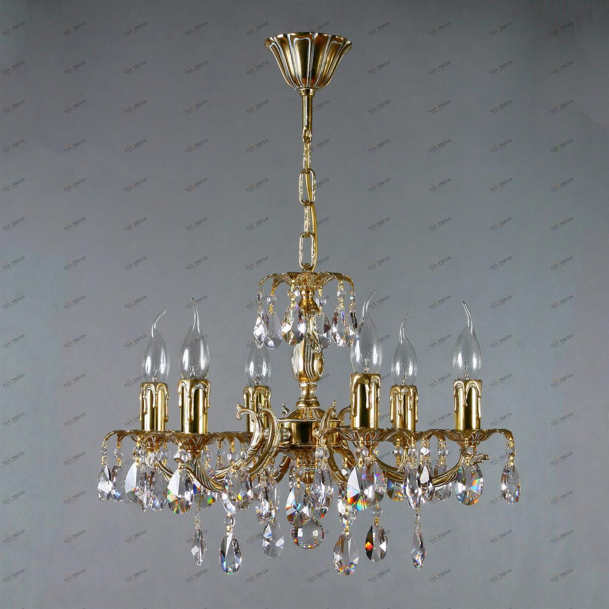 Подвесная люстра Ambiente Benisa 2226/6 WP Tear Drop AMBIENTE ДИЗАЙНЕРСКИЕ, BENISA 181519 Бронза 