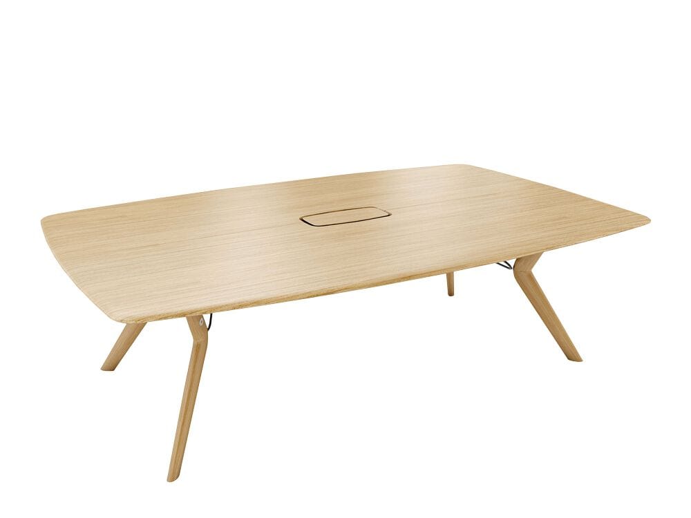 Деревянный прямоугольный стол для совещаний с системой люверсов Mobitec Trava ARCH-00002557 - Вид №4