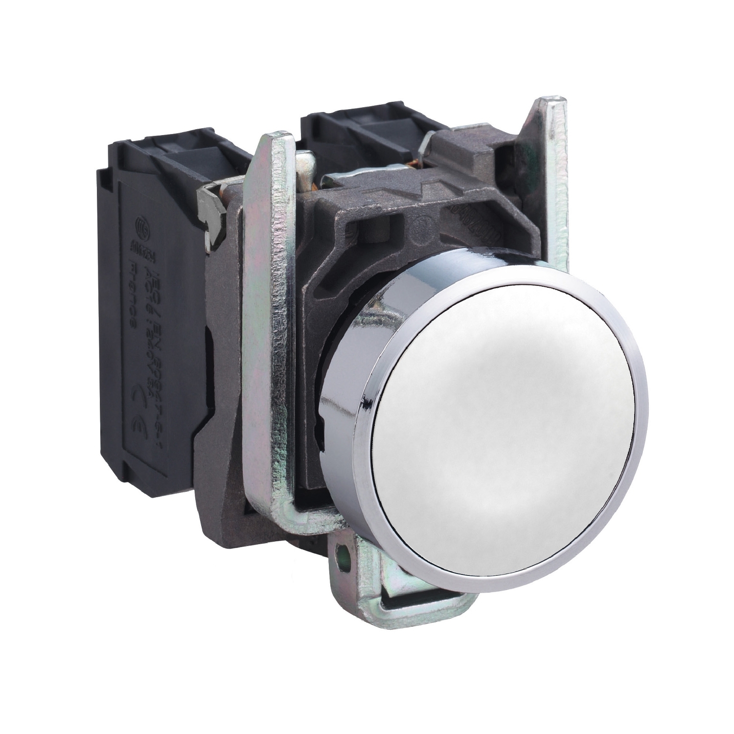 XB4BA11 Кнопка Harmony 22 мм, IP66, Белый Schneider Electric Кнопки и лампочки 