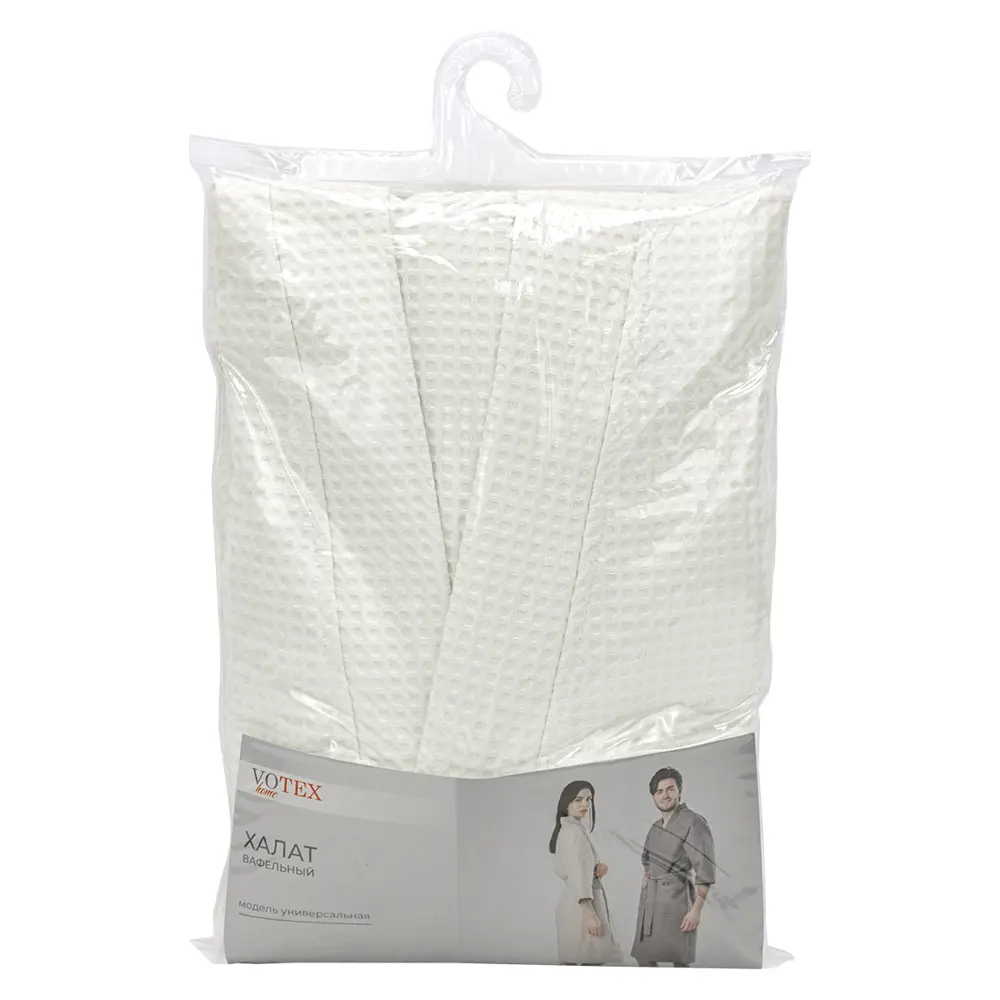 89367741 Халат вафельный Votex Home Кимоно без капюшона размер S-M цвет белый STLM-0973220  - Вид №2