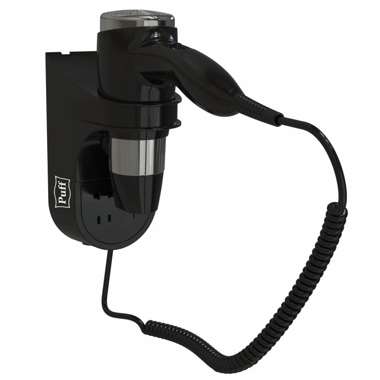 1600ВlB Puff Фен настенный Пластик ABS Puff 1600ВlB Черный черный 