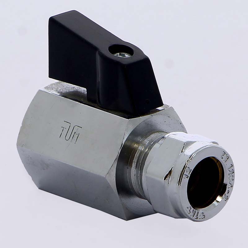 Кран мини обжим-В флажок TIEMME 12x1/2" 2900034 - Вид №2