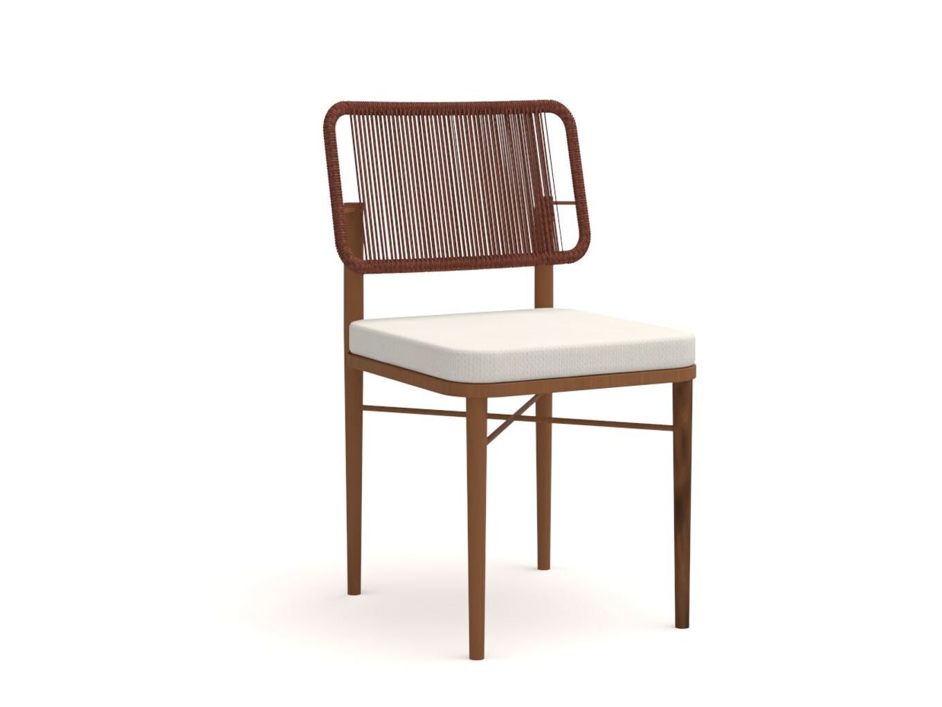 Алюминиевый садовый стул с порошковым покрытием со встроенной подушкой 10Deka Sensoria ARCH-00074197