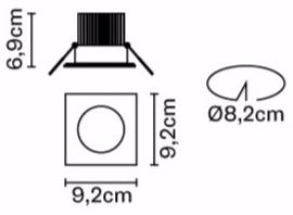 Fabbian Регулируемый встраиваемый светодиодный светильник sun-id-1456164 - Вид №6