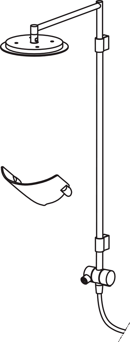 Oras 391 Душевой комплект с душем rain shower 391 Hydra Хром  - Вид №2