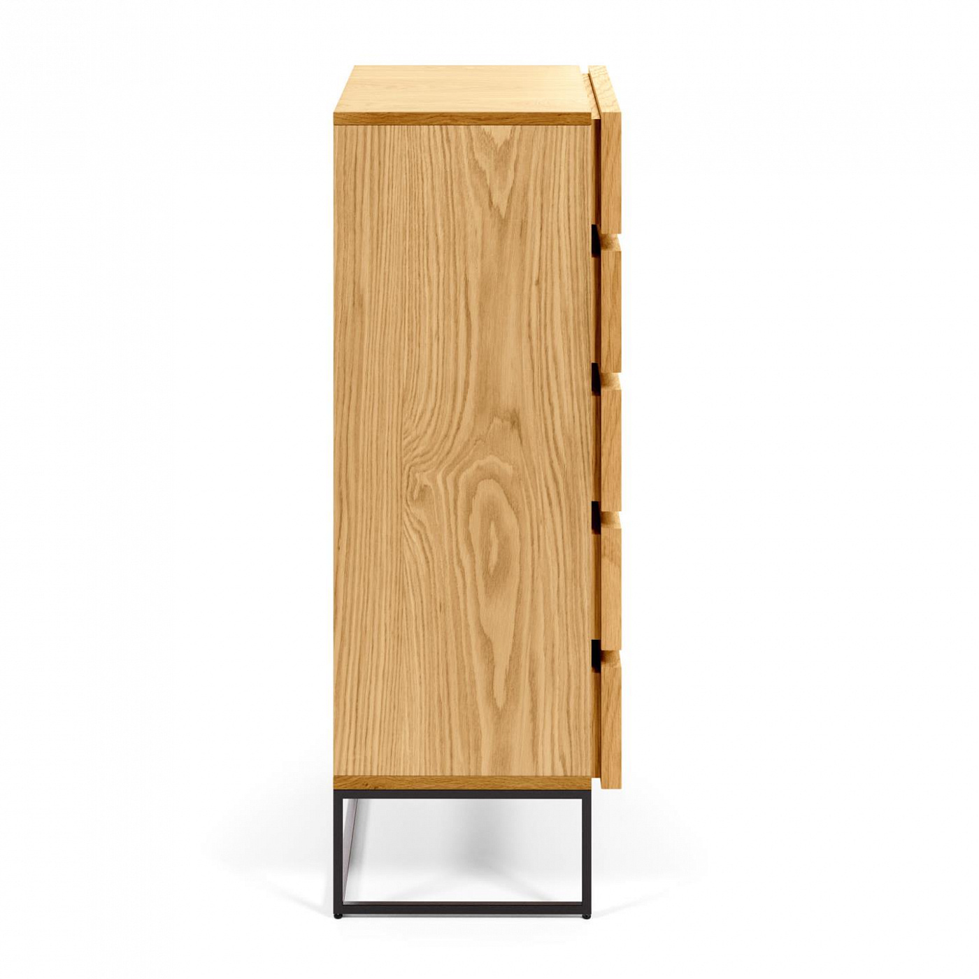 101833 Комод с дубовым шпоном и стальной рамой 60 x 120 см La Forma Taiana 