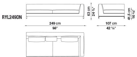 B&B Italia Модульный угловой диван из ткани Ray sun-id-1435354 - Вид №21