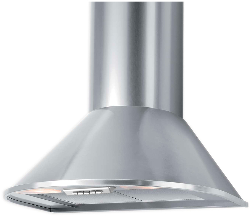 KHC 6930 X Вытяжки / каминная, 60 см, 930 м3/ч, кнопочное управление, 3 режима, нержавеющая сталь Korting Santreyd 