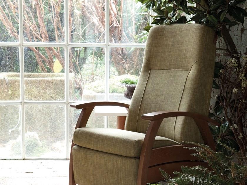 PIAVAL Кресло Recliner из ткани с подлокотниками Relax bed | health & care 24-63/1l - Вид №6