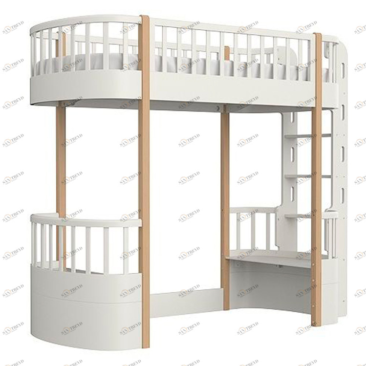 Кровать-чердак детская 190х90 см Classic молочная ELLIPSE ELLIPSE CLASSIC 351701 Молочный Santreyd 