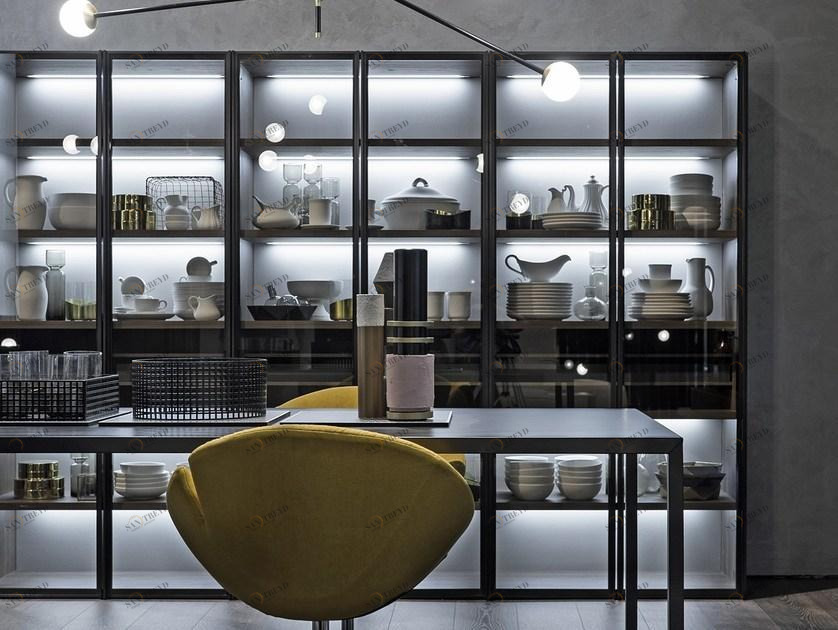 Zalf Система книжных шкафов со стеклянной дверью Link system sun-id-1407858