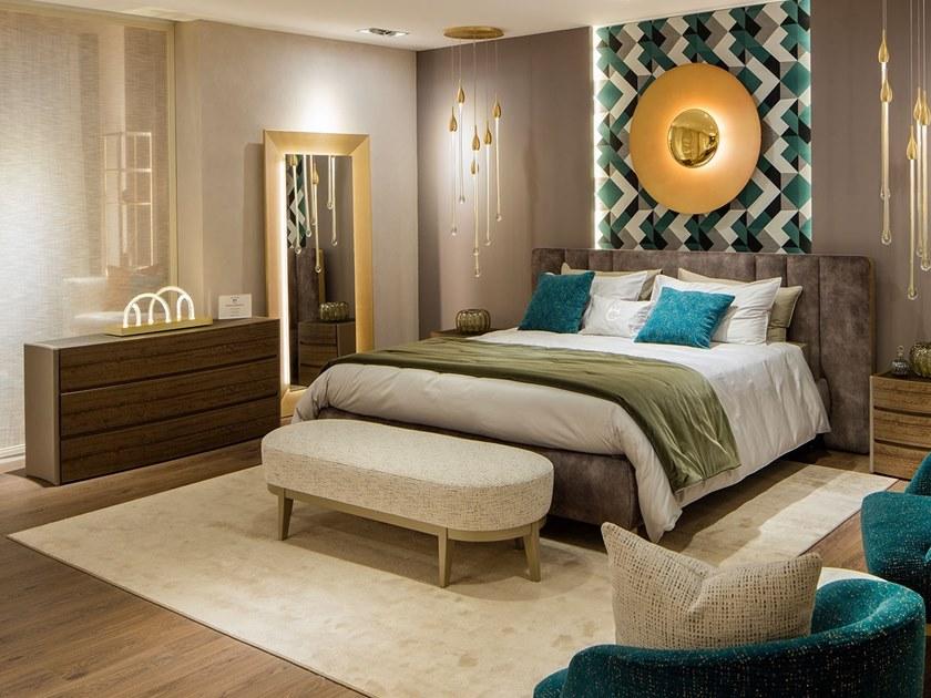 Paolo Castelli Кровать из ткани с высоким изголовьем sun-id-1417225 - Вид №2