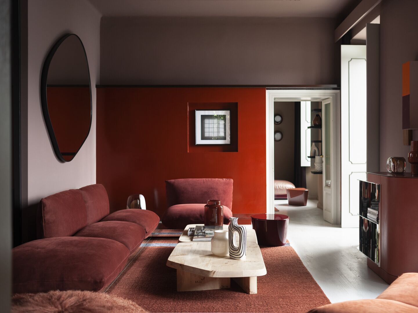 Кожаный модульный диван Baxter Aura ARCH-00089329 - Вид №4