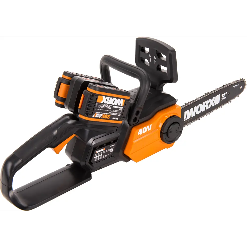 Аккумуляторная пила Worx WG381 40 В шина 30 см АКБ (2 шт) и ЗУ (двойное) в комплекте 83014949 STLM-2020163 