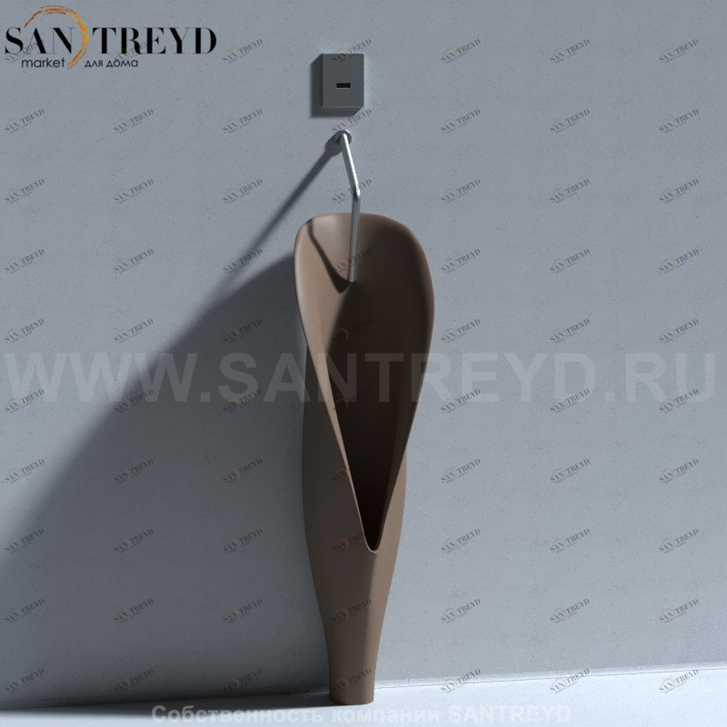 473088 Настенный писсуар, уринал с мушкой Kerasan Artwork