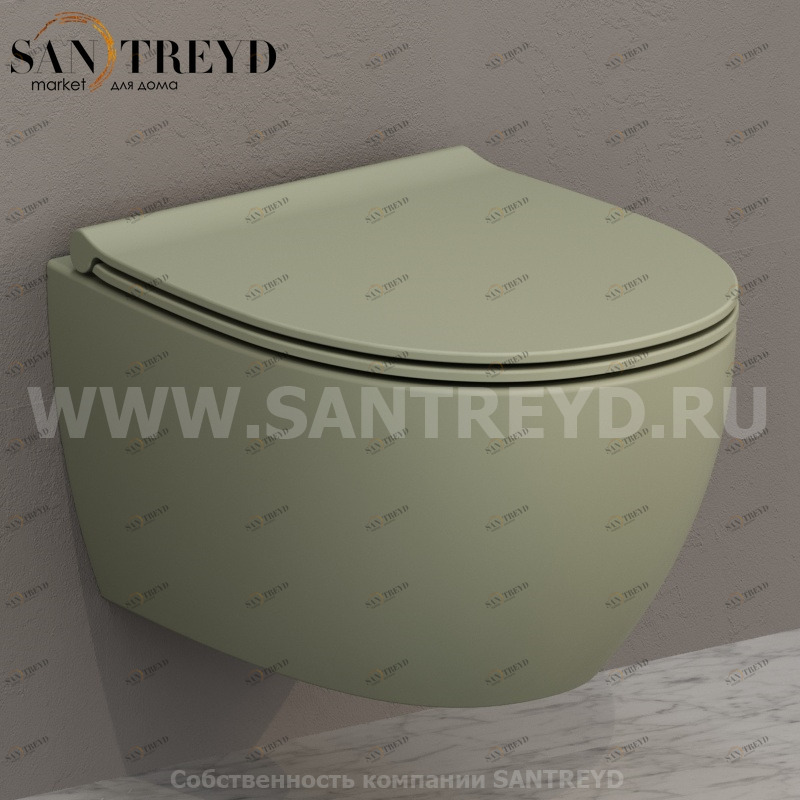 MDS04LI Подвесной унитаз настенный Зеленый Ceramica Globo 4ALL Италия