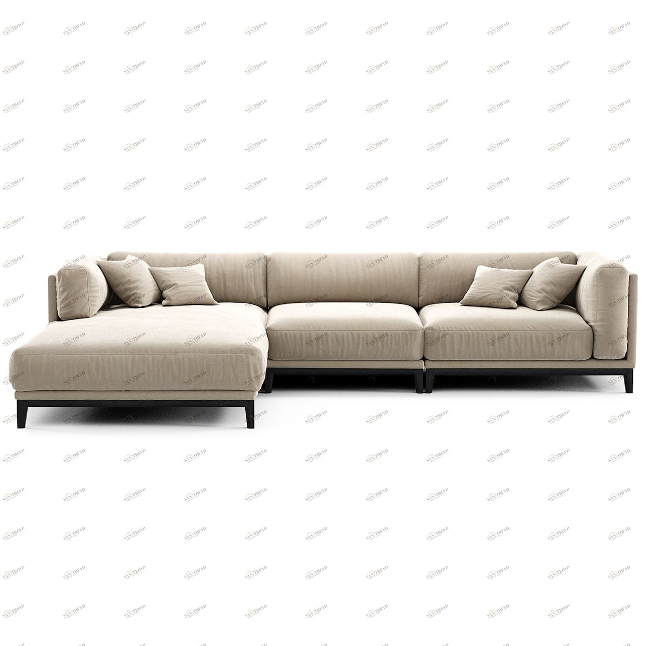 Диван Case угловой серый THE IDEA ДИЗАЙНЕРСКИЕ 210538 Серый 