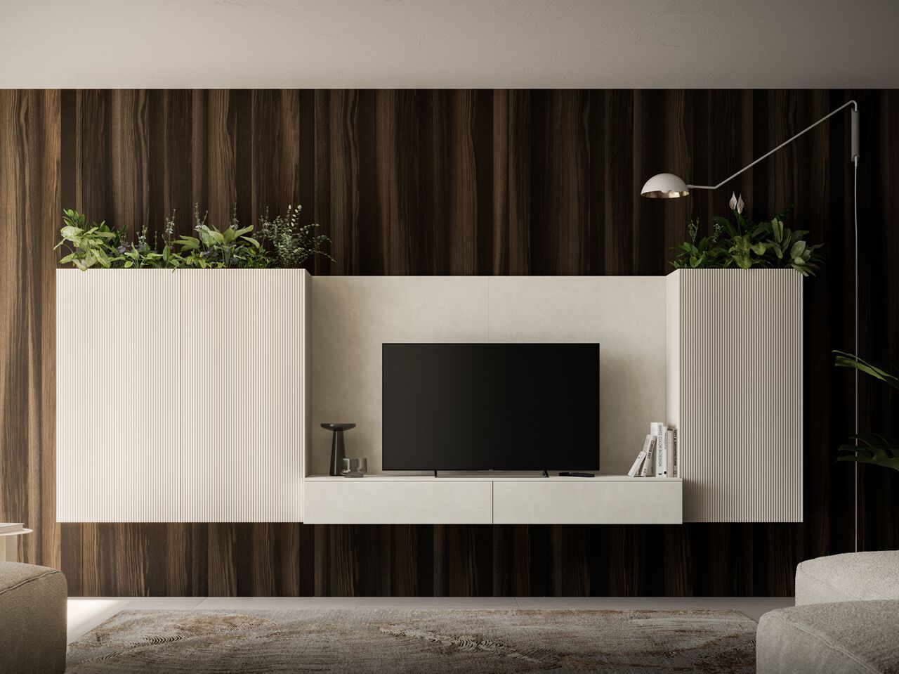 Деревянная секционная оборудованная стена Santalucia Mobili GREEN ARCH-00113311