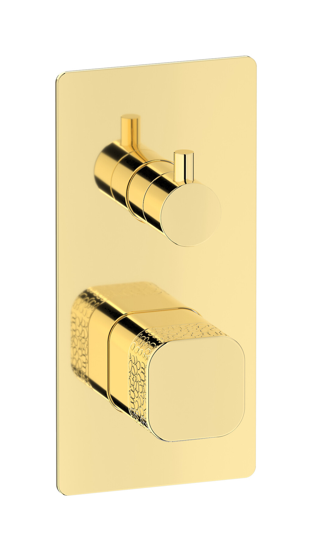 Прогрессивный настенный смеситель для душа на 2 потребителя. WE ARE IB eo310ii_2 Pale Gold Elio