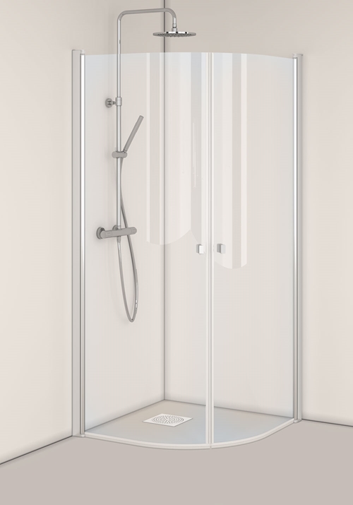 1450400 Душевой Уголок Igloo Pro Round 80X80 Hafa Прозрачный  - Вид №1