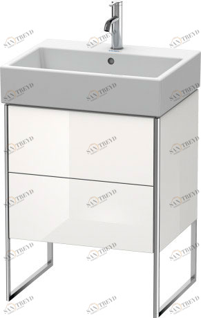 XS447308585 XSquare Тумбочка напольная Белый глянцевый лак Duravit