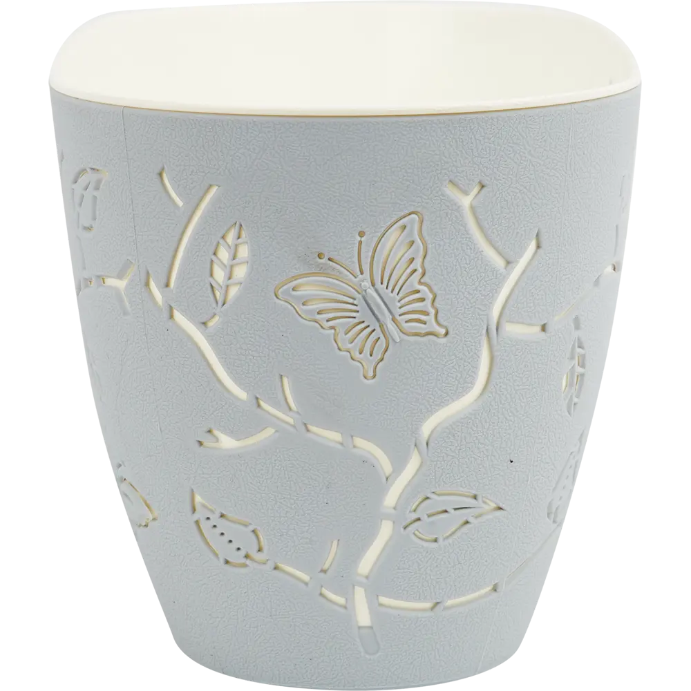 Горшок Plast Team Butterflies 300x150 мм 4 л серый шторм 84253358 STLM-2097154 Santreyd - Вид №4