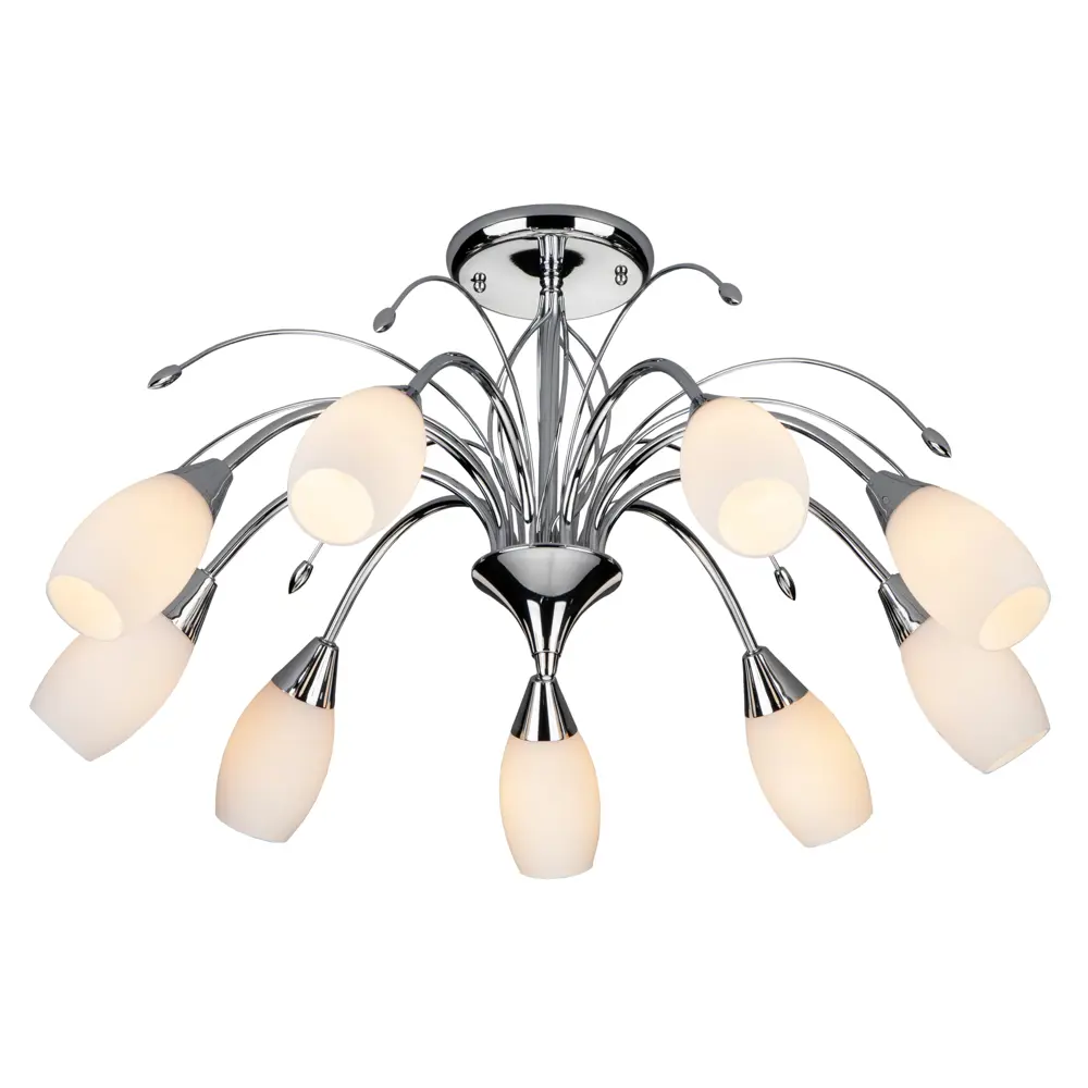 Люстра потолочная Eurosvet Ginevra 22080/9, 9 ламп, 29 м², цвет хром STLM-2211209