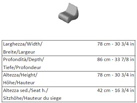 La Cividina Мягкое кресло по контракту Stones sun-id-1510464 - Вид №4